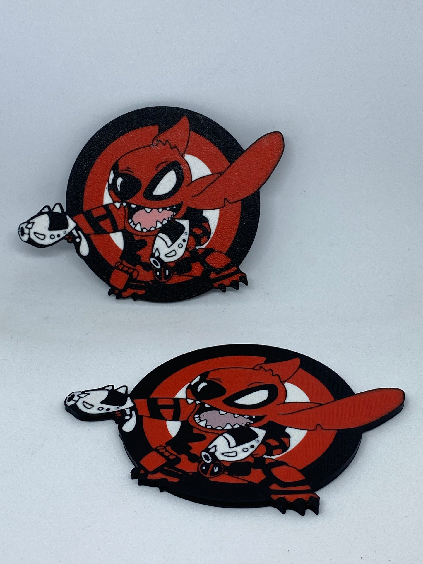 Posavasos de Stitch y Deadpool